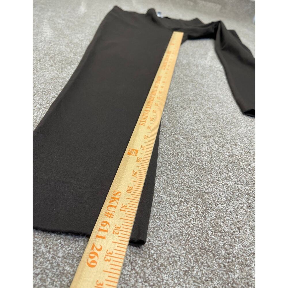 Elevated Basic Neutral J. Jill Slim Leg Trousers Size Medium Tall Espresso Ponte - Picture 8 of 14